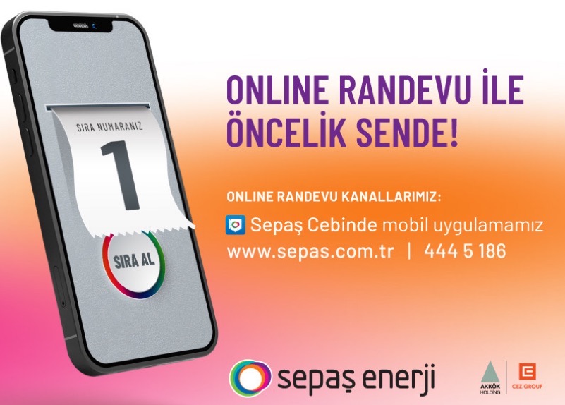 Sepaş Enerji’de Onlıne Randevu Dönemi Başladı